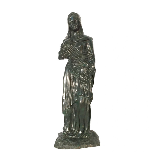 Polymnia Life Size nine muse bronze women sculptures mythology
